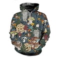 thumbnail image 3 of Sudadera con capucha con estampado 3D de hongos para hombre, sudadera informal de gran tamaño, divertida, ropa de calle, primavera y otoño, 3 of 5