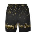 thumbnail image 4 of Lsque Mens Swim Trunks Happy New Year Pattern - Bathing Suit Compression Liner - Beach Swim Shorts Swimwear - (S-3XL) - Stretch Quick Dry -Small, 4 of 9