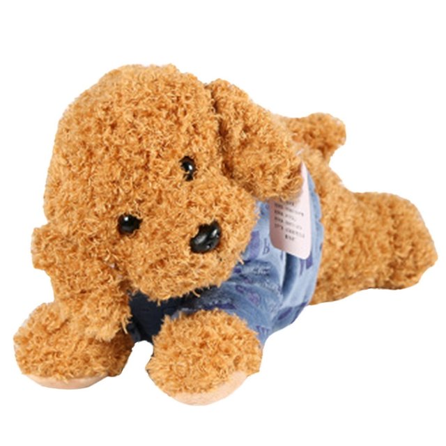 Peluche Chien en Peluche Poupée Mignonne Simulation Animal en Peluche Chiot Chien Poupée Jouets Cadeau