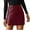 Wine, variant on Aayomet Midi Skirts For Women Women's Leather High Waisted Mini Skirt Pu Split Bodycon Shorts Skirts With Slit,Black Small