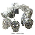 thumbnail image 3 of PEIBang Halloween Skull String Lights,Outdoor Halloween Decorations Lights with 10 LED Skeleton Light for Home Decor Party Supplies, 3 of 7