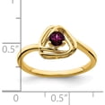 thumbnail image 2 of 14K Yellow Gold Rhodolite Garnet Triangle Ringsize 7 (Width 1.5) - Jbsp, 2 of 5
