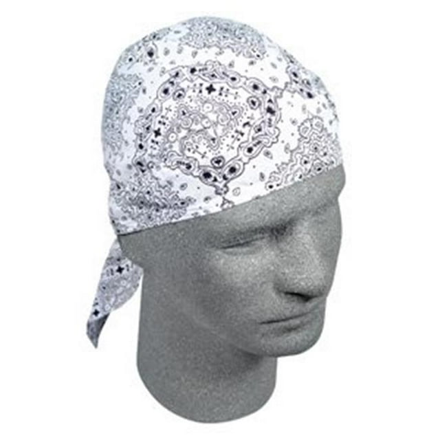 Zan Headgear Z102 Flydanna 100 pour Cent Coton Cachemire Blanc