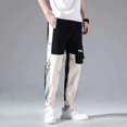 thumbnail image 1 of New Hong Kong Style Workwear Pants  Men‘s Solid Color Versatile Loose Trendy Large Size Leggings, 1 of 6