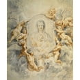 thumbnail image 2 of Rubens, Peter Paul 15x17 White Modern Wood Framed Museum Art Print Titled - Image of the Virgin Portrayed with Angels, 2 of 4