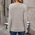 thumbnail image 7 of Fall Deals！Oversized Hoodies for Women,Women's Solid Color Long Sleeved Round Neck Pullover Top Gray Xxl, 7 of 7