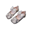 thumbnail image 4 of JDQJBZ Baby Girls Sandals Mary Jane Style Solid Color Rhinestone Bow Toddler Shoes, 4 of 5