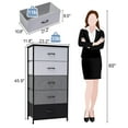 thumbnail image 3 of Crestlive Products Gray & Black 5 Drawers Vertical Dresser Storage Tower Organizer, 3 of 8