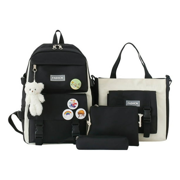 Mochila Fashion Campus High School de alta capacidad, 4 unidades