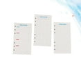 thumbnail image 2 of MasteelfCA 3 Sets 6-Hole Loose-leaf Filler Papers Assorted Replacement Spiral Notebook Paper (A5), 2 of 7