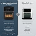 thumbnail image 3 of Chefman 14-Quart Multifunctional Air Fryer+ with 5 Cooking Functions – Black, 3 of 10