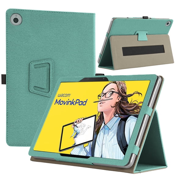 [COAST] for Wacom MovinkPad 11 11.45inch Tablet Case, Handheld Band, Easy to Hold, Stand Function, Multiple Angles,Portable, Shock Resistant (green)
