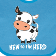thumbnail image 4 of Inktastic New to the Herd Cute Cow Boys or Girls Baby Bib, 4 of 4