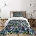 thumbnail image 3 of Ambesonne Space Quilted Bedspread Set 2 Pcs, Science Fiction Image, Twin Size, Multicolor, 3 of 6