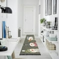 thumbnail image 4 of Yayeee Runner Rug for Bedroom 2'x6' Machine Washable Hallway Non Slip Mat, Gray Cute Snowmen, 4 of 8