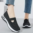 thumbnail image 2 of Mepaouo Orthopedic Shoes for Women Wide Width Walking Slip on Sneakers Arch Support Nurse Walking Flats, 2 of 5