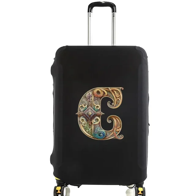 Luggage Covers Protective Cover Travel Luggage Scratch Proof Dust Cover Reusable Dust Cover Washable Graphic Print Pattern 8Graphic Letter C L