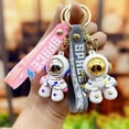 thumbnail image 3 of CNKOO Keychain Car Key Ring Cartoon Delicate Craftsmanship Multiple Use Eye-catching Multifunctional Bag Decor Attractive Lovely Astronaut Keychain Pendant Bag Accessory, 3 of 6