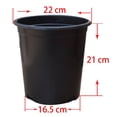 thumbnail image 4 of 10 Pack Nursery Pot, 2 Gallon Nursery Container Injection Molded Pot Fit For Plants Soil Growers or Hydroponics, Black, 4 of 5