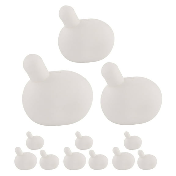 HONMEET 18-Piece White Silicone Bubble Makers Set for Enjoyable Family Gatherings and Outdoor Fun