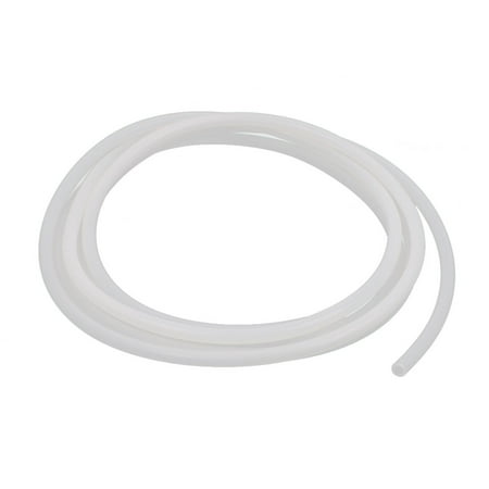 4mm x 6mm Food Grade Beige Silicone Tube Water Air Pump Hose Pipe 2M