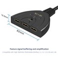 thumbnail image 3 of Conmutador de interfaz multimedia de alta definición 3 en 1, divisor, conector chapado en oro, compatible con 3D HD 4K, 3 of 7