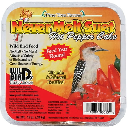 Pine Tree Farms Inc-Never Melt Suet Cake- Hot Pepper 13