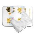 thumbnail image 6 of Xecao Gnomes Honey Bee 2-Piece Vintage Seamless Anti-Skid Mat Set, featuring a stylish pattern for a safe and elegant toilet rug experience, 6 of 6