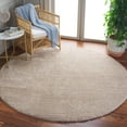 thumbnail image 2 of SAFAVIEH Tahoe Candyce Solid Shag Area Rug, Beige, 6'7" x 6'7" Round, 2 of 7