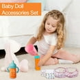 thumbnail image 3 of 7PC Baby Doll Feeding Set Magic Bottle Pacifier Bibs Play Pretend Nappies, 3 of 8