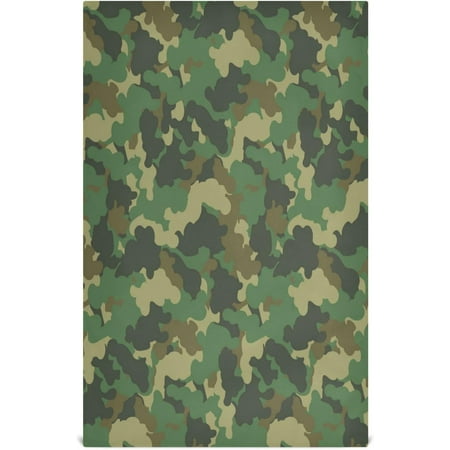

Hidove 1 Pack Green Camouflage Kitchen Towels Soft Highly Absorbent Dish Towels Reusable Tea Towels Set 28 x 18 Inch