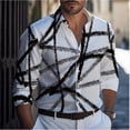 thumbnail image 4 of Camisa de mariposa para hombre 2024 Camisa de manga larga cómoda y suave Camisa de uso diario Diseño de botones de moda Transpirable, 4 of 4