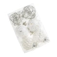 thumbnail image 4 of S SERENABLE 6Pcs Christmas Balls Ornaments Festival Wreath Xmas Tree Hanging Decorations Argent White, 4 of 8