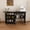 Black, variant on HICOMILA 4-in-1 Folding Sewing Table with Lockable Wheels & Storage Shelves – Rolling Craft Station, Multi-Purpose Desk for Small Spaces