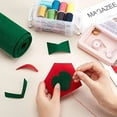 thumbnail image 2 of 15.75 Inch Wide Green Felt Fabric Sheet Nonwoven Felt Roll Padding Felt Fabric, 2 of 9