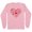 Pink, variant on Nurse Icons Heart Long Sleeve Shirt Unisex Large White