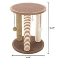 thumbnail image 2 of Cat Scratching Post with 3 Carpeted Scratcher Posts, Perch and Play Area, Cat Tower for Kittens and Adult Cats by PETMAKER, 2 of 8
