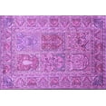thumbnail image 1 of Ahgly Company Indoor Rectangle Persian Purple Traditional Area Rugs, 6' x 9', 1 of 4