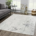 thumbnail image 3 of Hauteloom Tigris Collection ANI Transitional Modern Farmhouse Hallway, Entryway, Kitchen Runner Rug - Long Carpet - Contemporary Distressed - Boho Abstract - Ivory, Beige, Gray - 2'7" x 10', 3 of 10