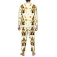thumbnail image 7 of Salouo Beekeeper Gnome Holding A Glass Print Button-Front Long Sleeve Pajama Set for Men, Soft 2Pjs Men's Long Sleeve Sleepwear -Medium, 7 of 7