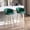 Green, variant on Green Fabric Bar Stools, 26-Inch Set with Golden Legs | Suitable for Casual Gatherings | Offer Elegant and Relaxed Sitting