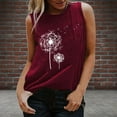 thumbnail image 2 of Womens Summer Tops, Dandelion Muscle Tank Top Women Meditation Yoga Shirts Summer Vacation Graphic Tank Top Sleeveless Tees Vest, 2 of 4