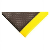 Notrax Antifatigue Mat,Black,YllwBrdr,3ft.x4ft. 417S0034BY