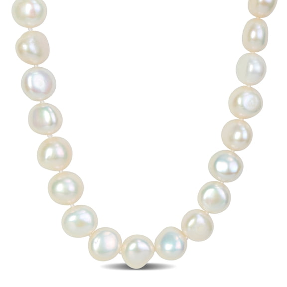 Everly Women's 11-12mm Cultured Freshwater Pearl Sterling Silver Strand Necklace