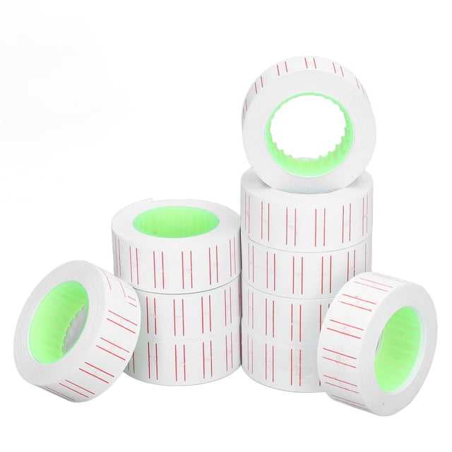 Ccdes Price Tag Labels Stickers,30 Rolls 15000Pcs Labels Price Stickers Single Row Tag Paper For MX5500 Labeller 21x12mm,Price Tag Label Paper