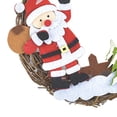 thumbnail image 3 of Corona de Feliz Navidad, coronas de ratán, corona colgante para puerta delantera, adorno de Navidad, 3 of 5