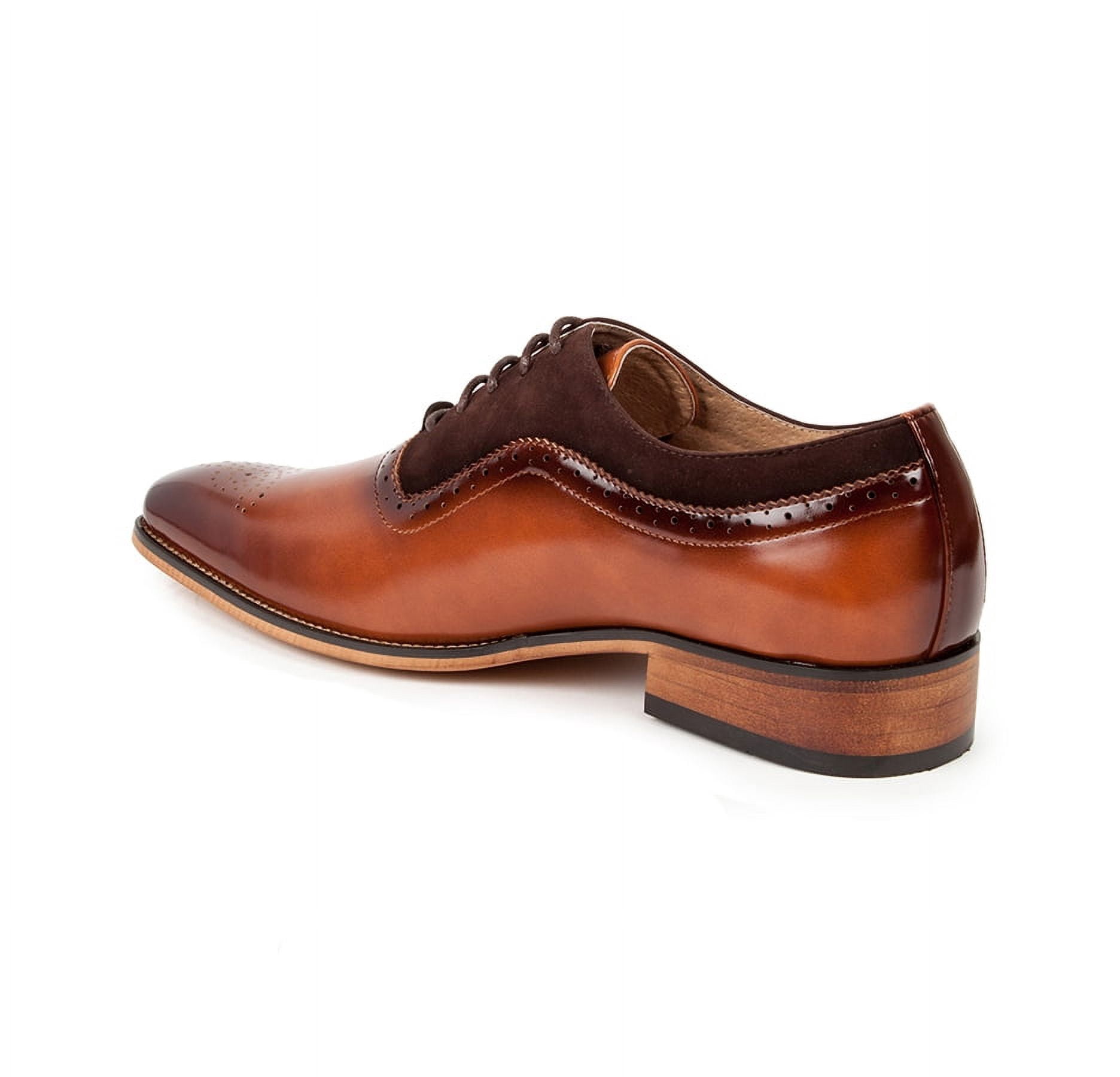 gino vitale men's lace up medallion toe dress shoes Gino Vitale Men's Lace Up Medallion Toe Dress Shoes