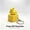 Yellow-E1, variant on Fidget Toys Rechargeable Frog Clicker Keychain with LED Light Sensory Stress Relief Anxiety Portable