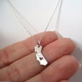 thumbnail image 2 of Sterling Silver Heart of California State Charm Necklace, 18", 2 of 3