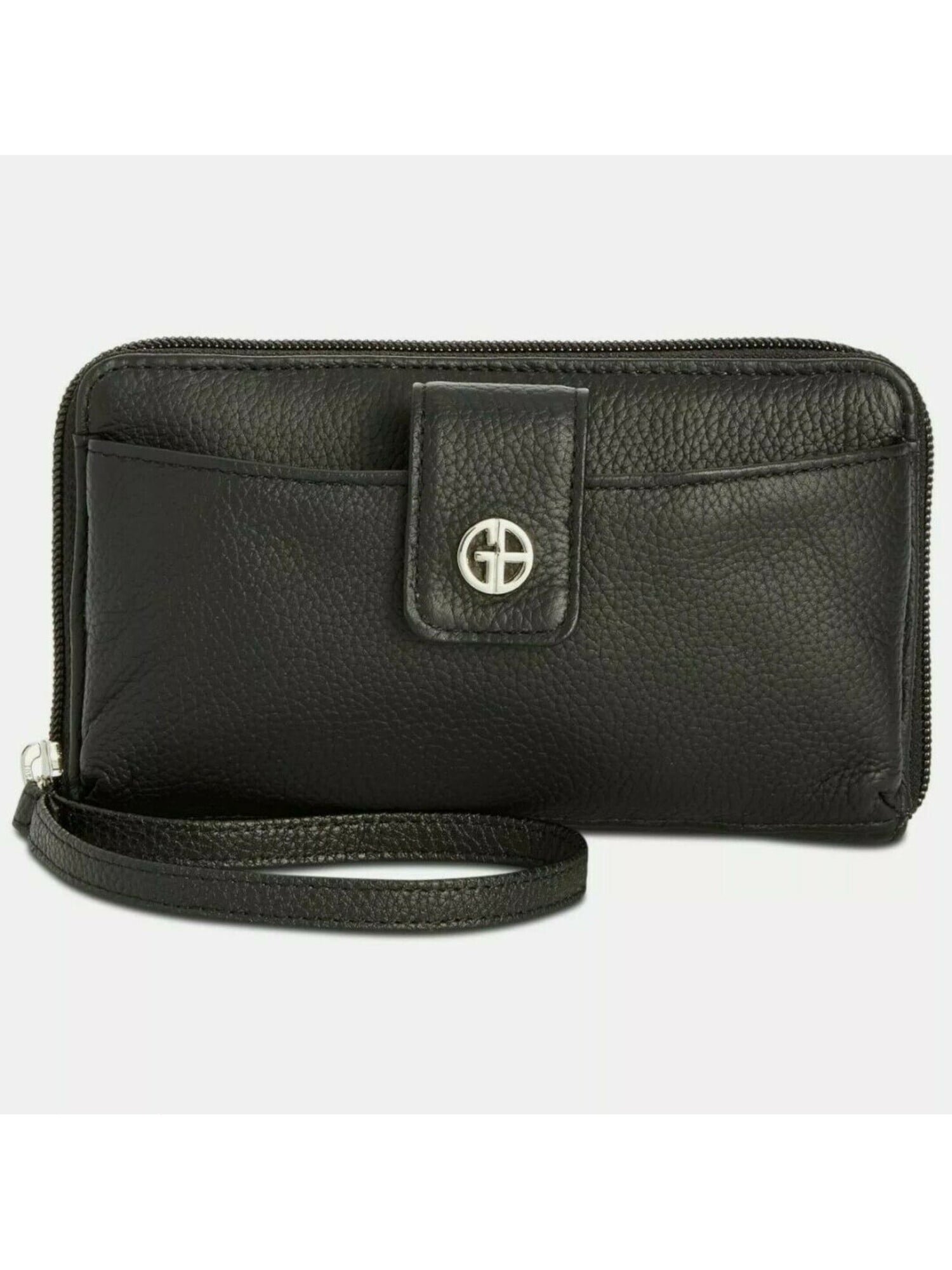 Giani Bernini Women's Black Leather Zip Around Wallet